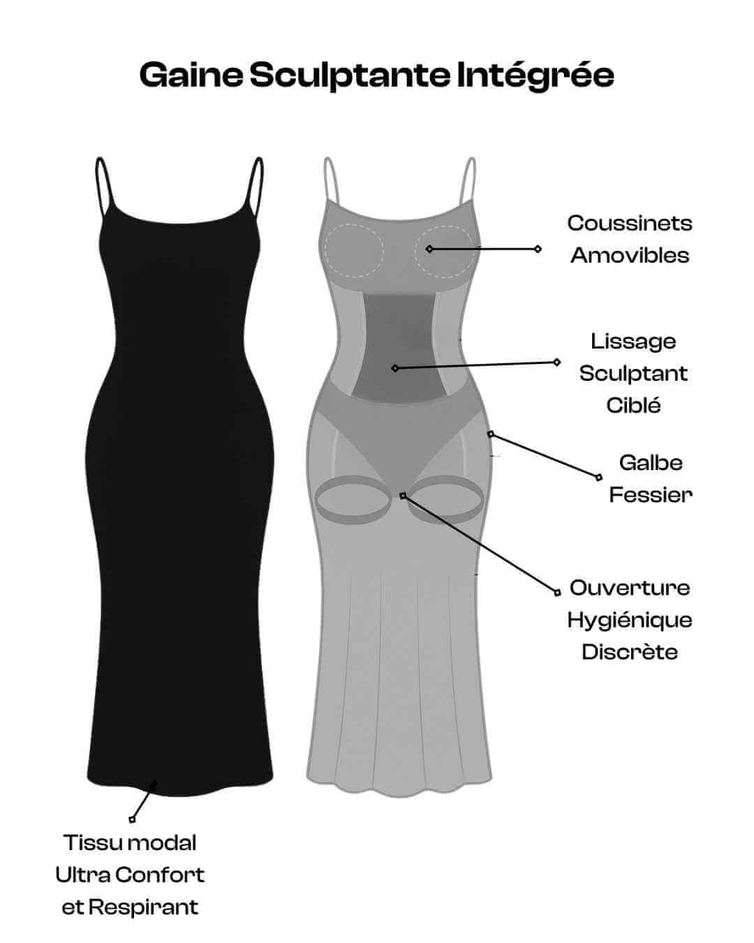 Robe Sculptante 2-en-1 Shapova